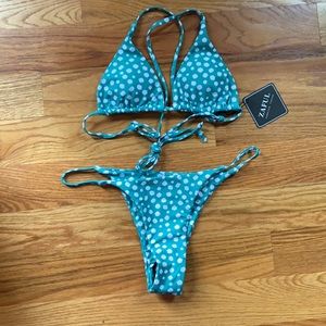 ZAFUL • Light Green Daisy Bikini